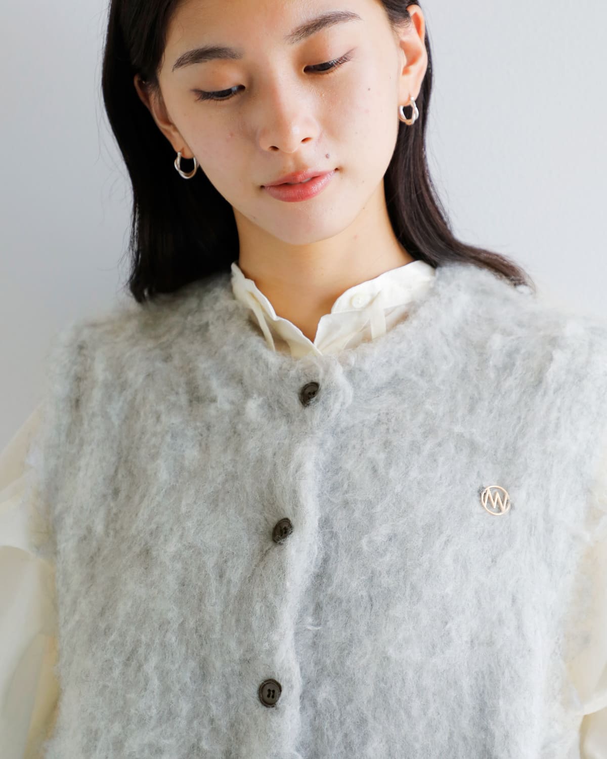 【新品】HAU(ハウ) inner warm vest cloud アイボリー CLASKA（クラスカ）｜ inner warm vest 