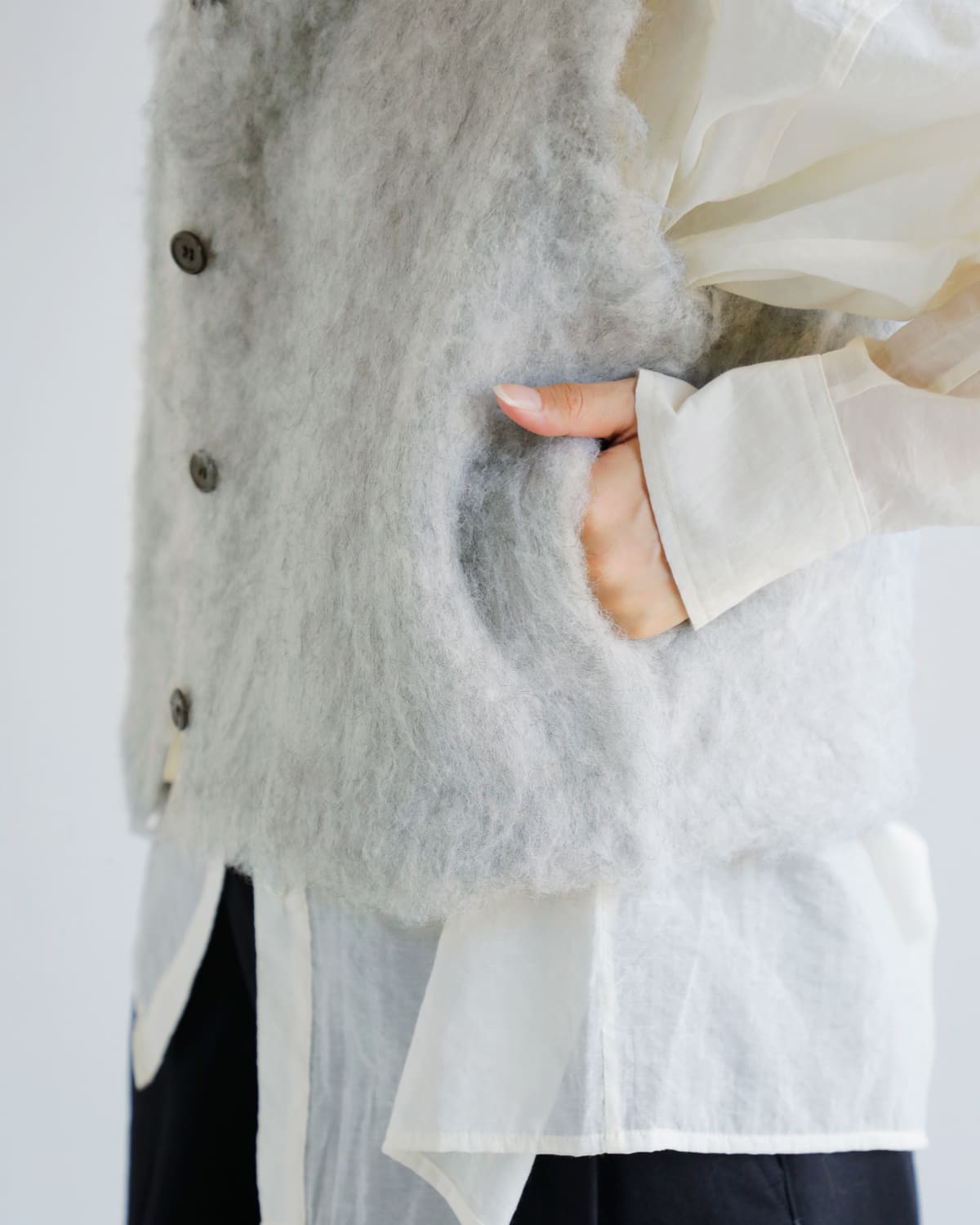 YENN イエン フラッフィー ベスト “FLUFFY VEST” y253-91095-ms