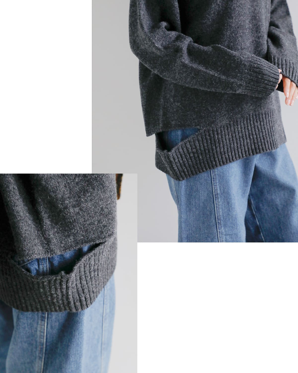 YENN(イエン)ウォッシャブルウールVネックプルオーバー “WASHABLE WOOL VN PO” y254-91118