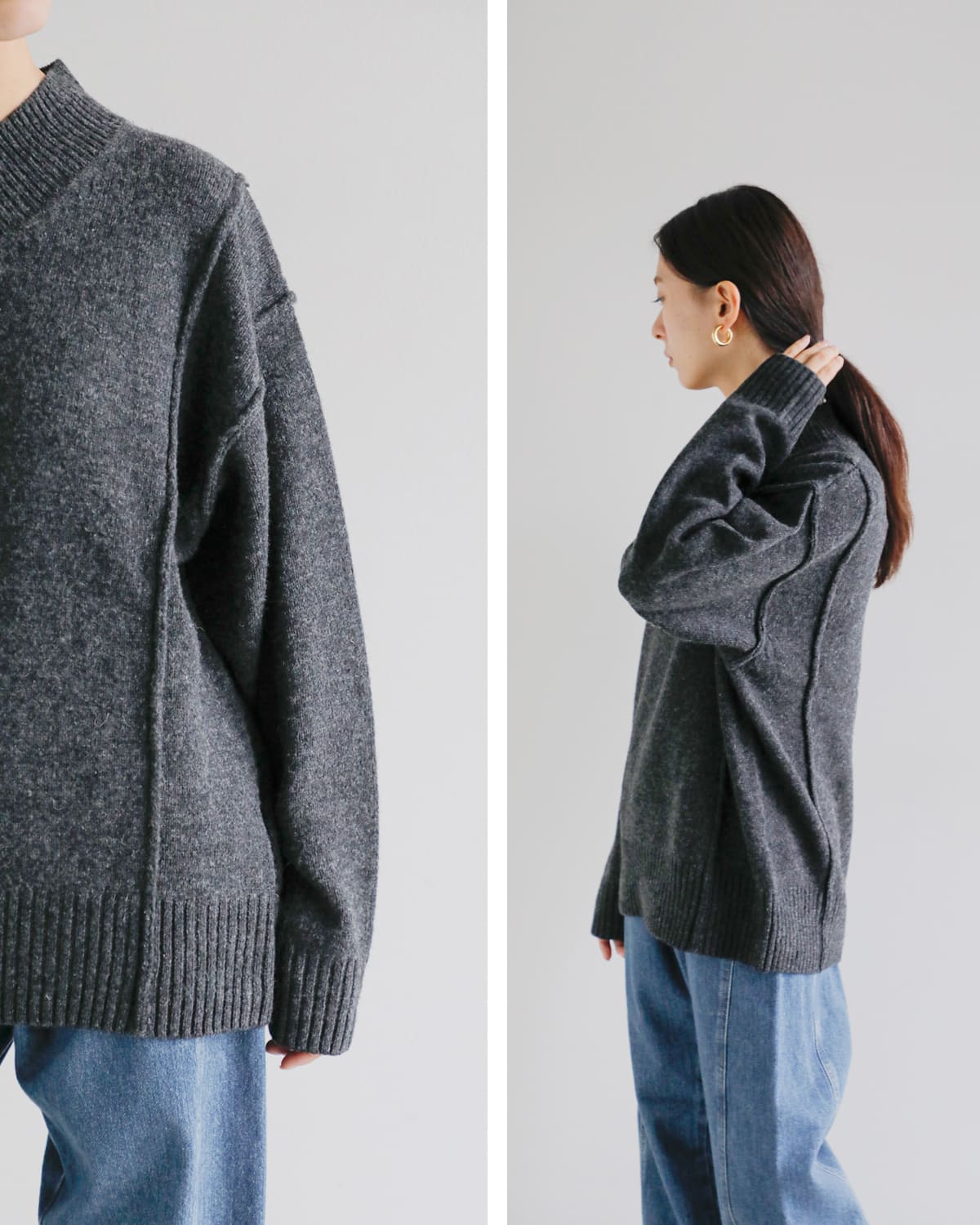 YENN(イエン)ウォッシャブルウールVネックプルオーバー “WASHABLE WOOL VN PO” y254-91118