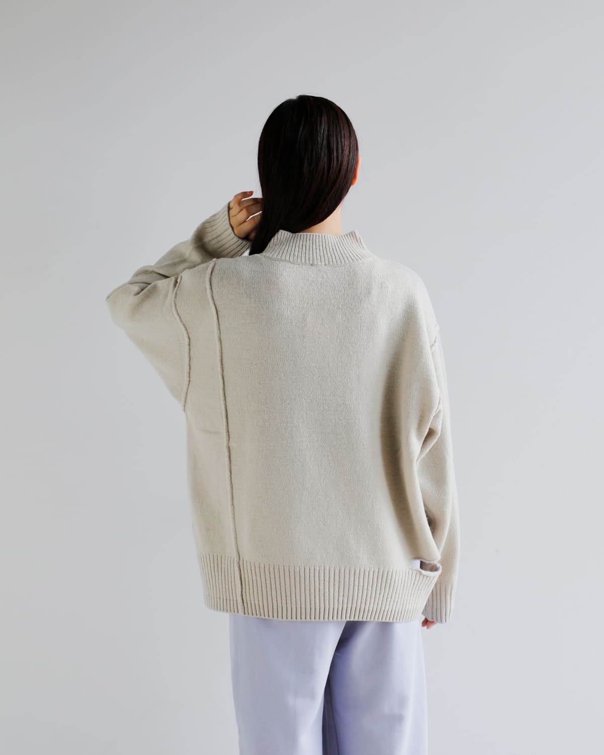 YENN(イエン)ウォッシャブルウールVネックプルオーバー “WASHABLE WOOL VN PO” y254-91118