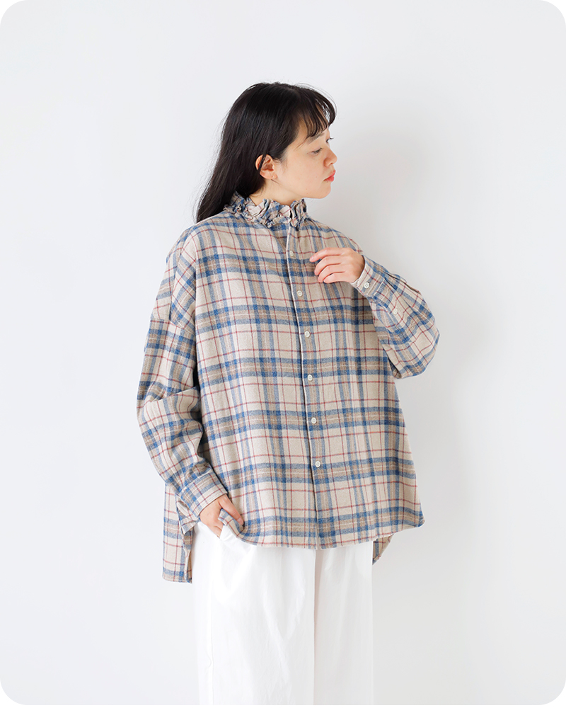 MASU 25aw チェックシャツ