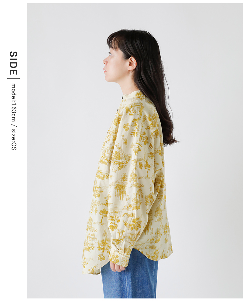 Yarmo(ヤーモ)コットンタイプライター長袖ボクシーシャツyar-25aw-s29