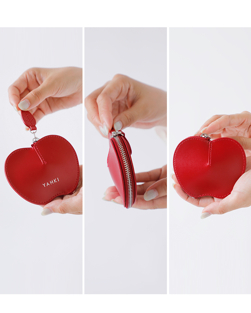 YAHKI(ヤーキ)スムースレザーアップルミニポーチyh-725