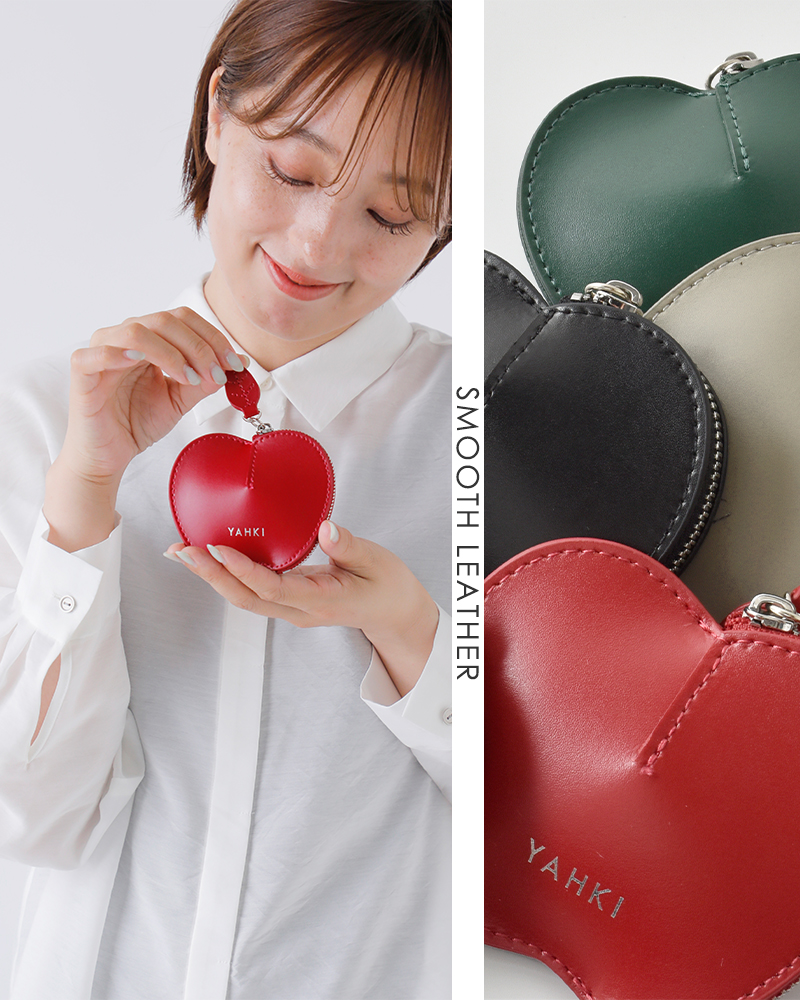 YAHKI(ヤーキ)スムースレザーアップルミニポーチyh-725