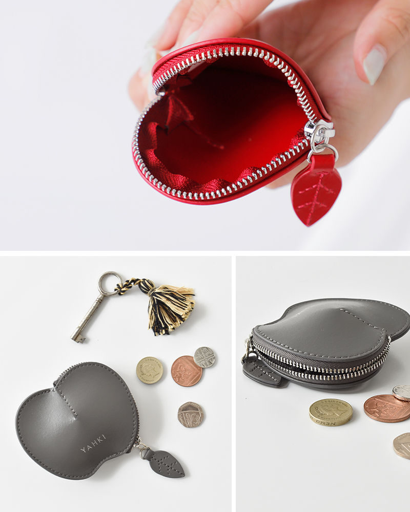 YAHKI(ヤーキ)スムースレザーアップルミニポーチyh-725