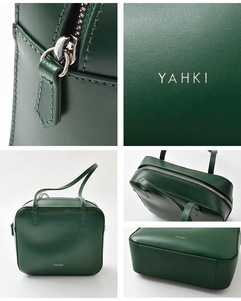 YAHKI(ヤーキ)Wフェイスレザースクエアショルダーバッグyh-729