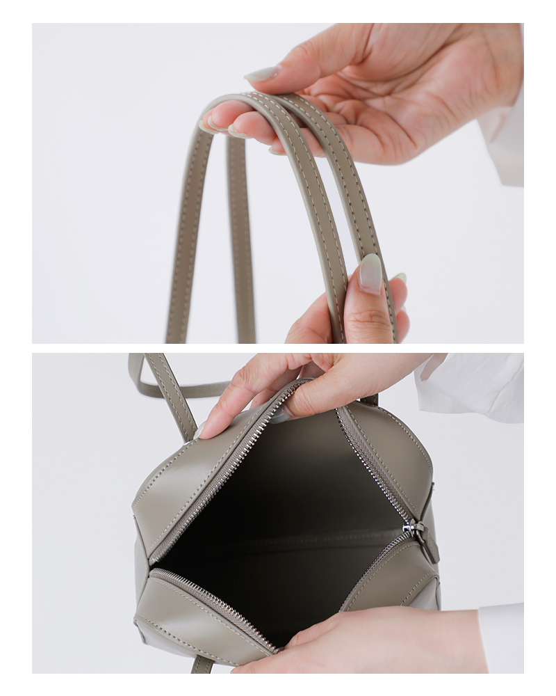 YAHKI(ヤーキ)Wフェイスレザースクエアショルダーバッグyh-729