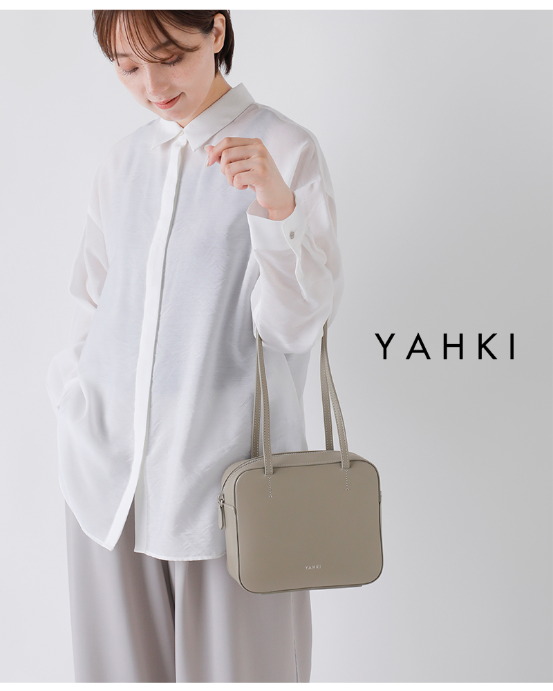 YAHKI(ヤーキ)Wフェイスレザースクエアショルダーバッグyh-729