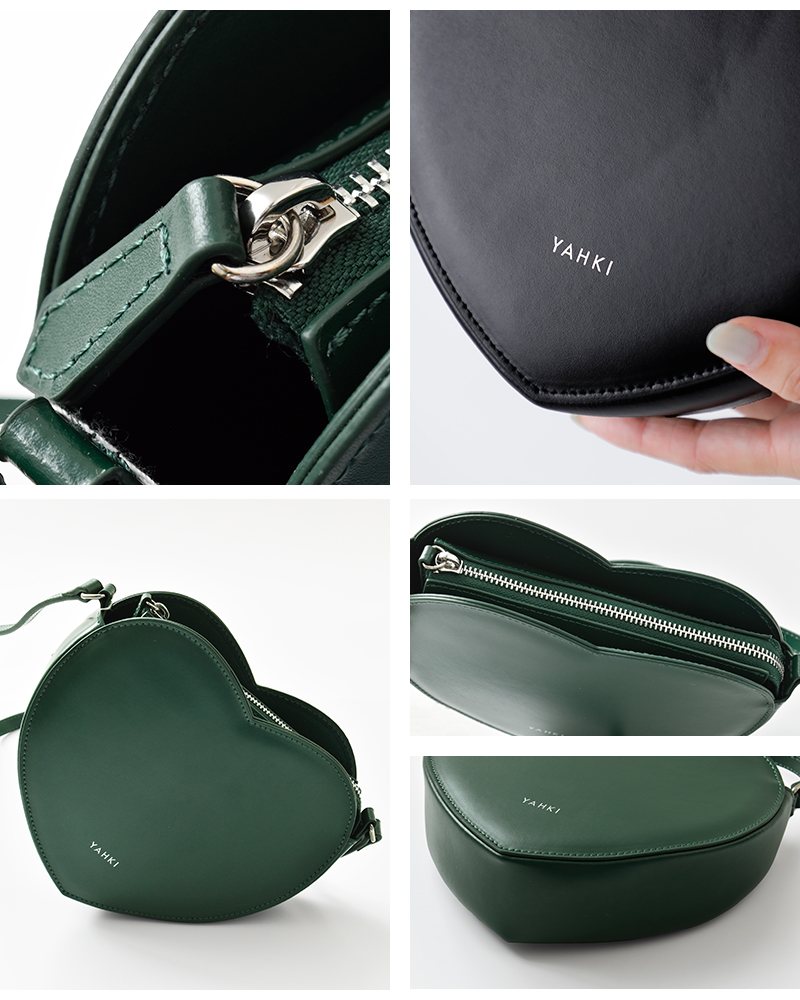 YAHKI(ヤーキ)Wフェイスレザーハートショルダーバッグyh-732