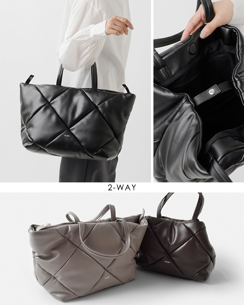 YAHKI(ヤーキ)シンセティックレザー2wayトートバッグyh-747