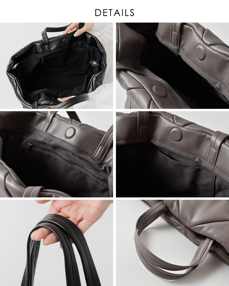 YAHKI(ヤーキ)シンセティックレザー2wayトートバッグyh-747