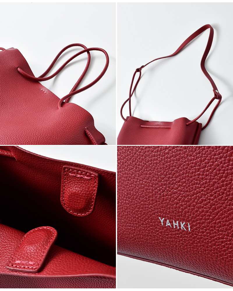 YAHKI(ヤーキ)シュリンクソフトWフェイスレザートートバッグyh-749