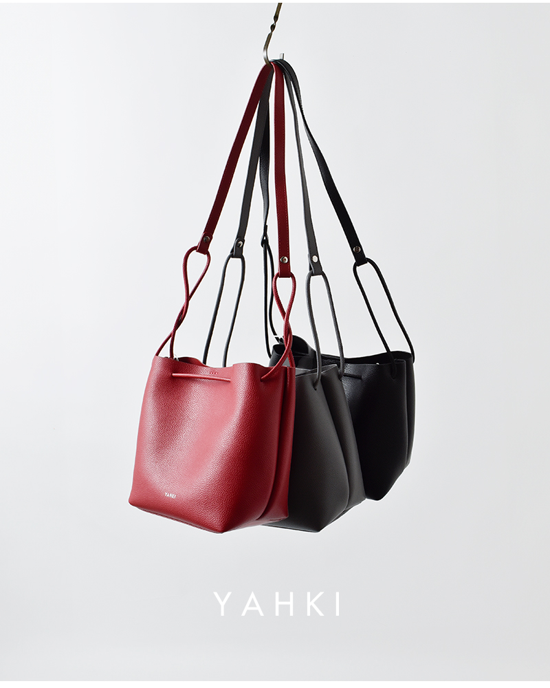 YAHKI(ヤーキ)シュリンクソフトWフェイスレザートートバッグyh-749