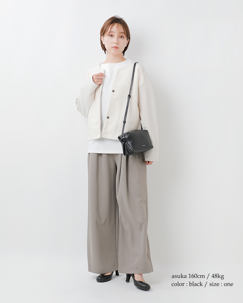 YAHKI(ヤーキ)シュリンクソフトWフェイスレザースクエアショルダーバッグyh-751