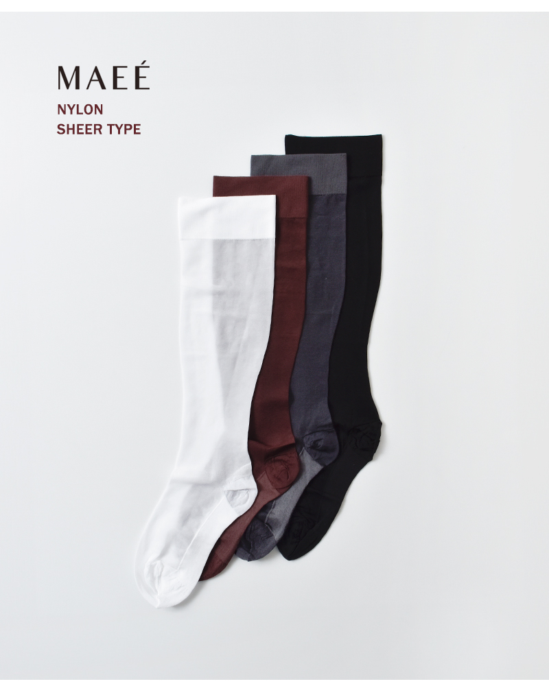 MAEE(マエエ)ナイロンシアー着圧ソックスnylonsheersocks