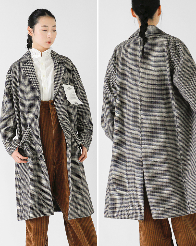 Yarmo THE UNIFORM(ヤーモザユニフォーム)チェックファーマシーコートytu-25aw-17