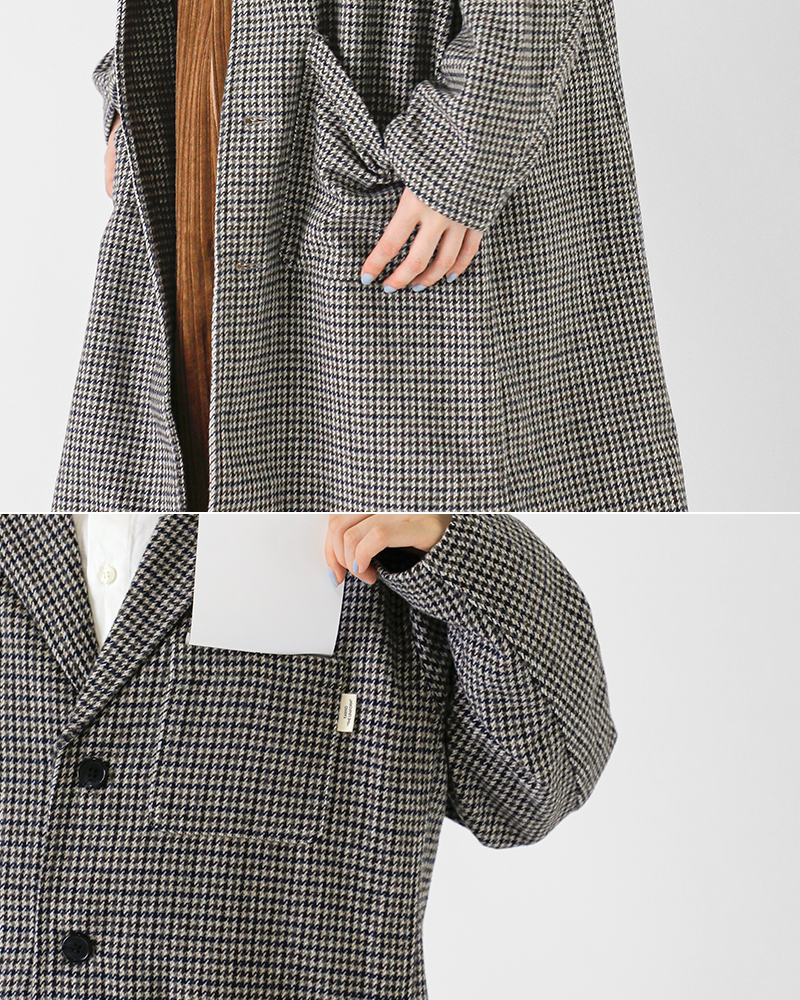 Yarmo THE UNIFORM(ヤーモザユニフォーム)チェックファーマシーコートytu-25aw-17