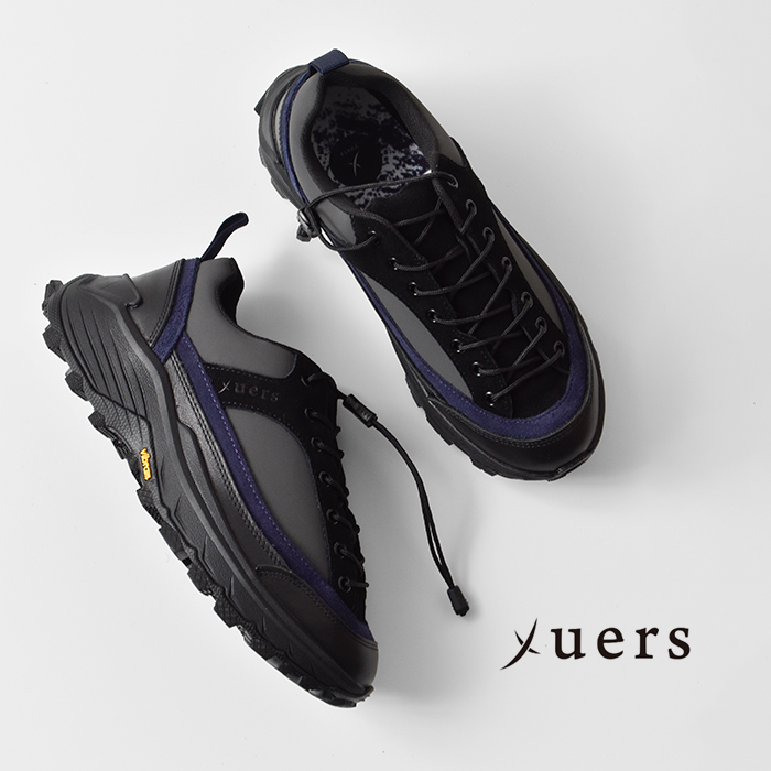 yuers(ユアーズ)カウレザークイックレースビブラムソールトレッキングシューズ“LEAVES”yu25c005
