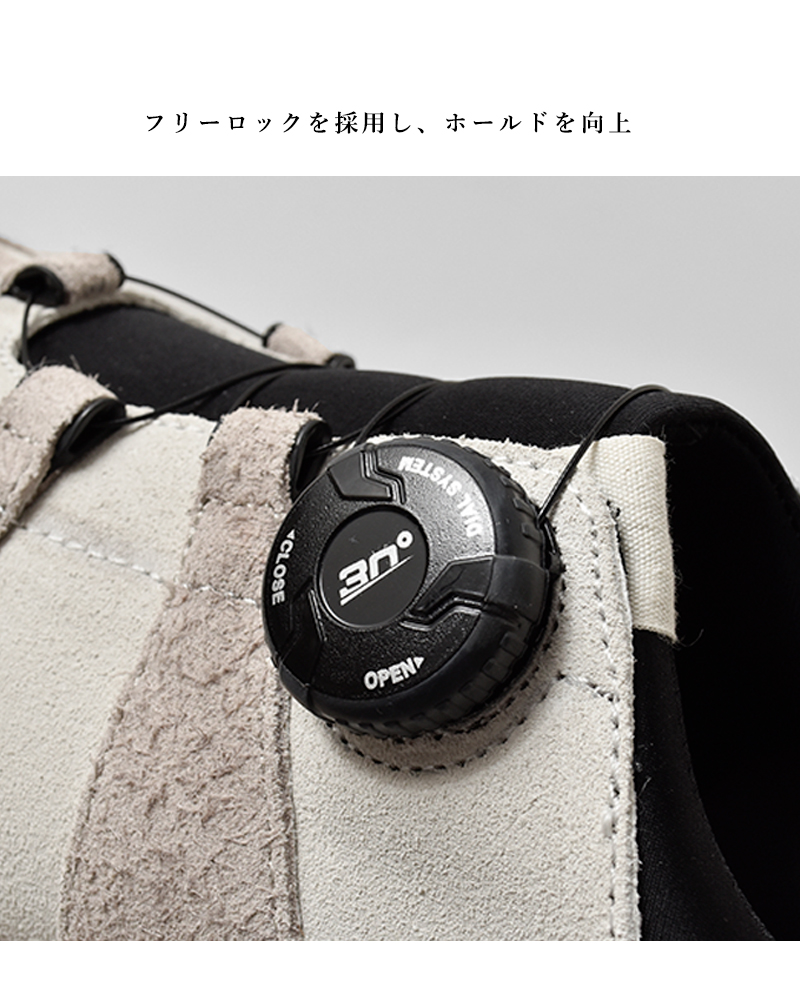 yuers(ユアーズ)カウレザーフリーロックビブラムソールモックシューズ“LOOMER”yu25c006