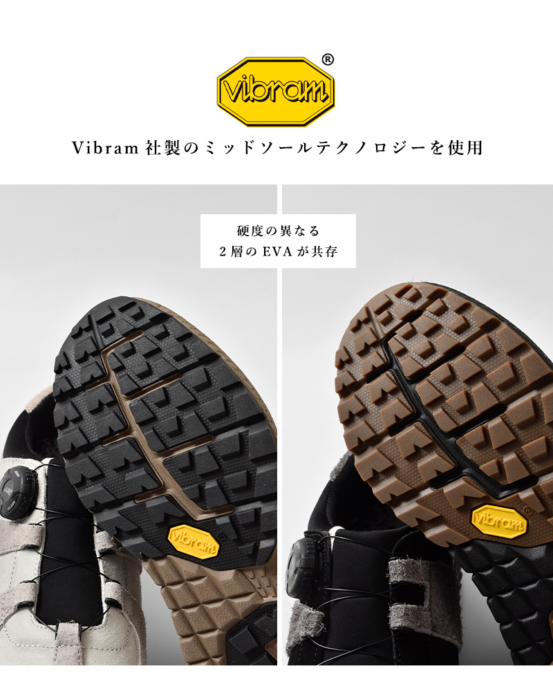 yuers(ユアーズ)カウレザーフリーロックビブラムソールモックシューズ“LOOMER”yu25c006