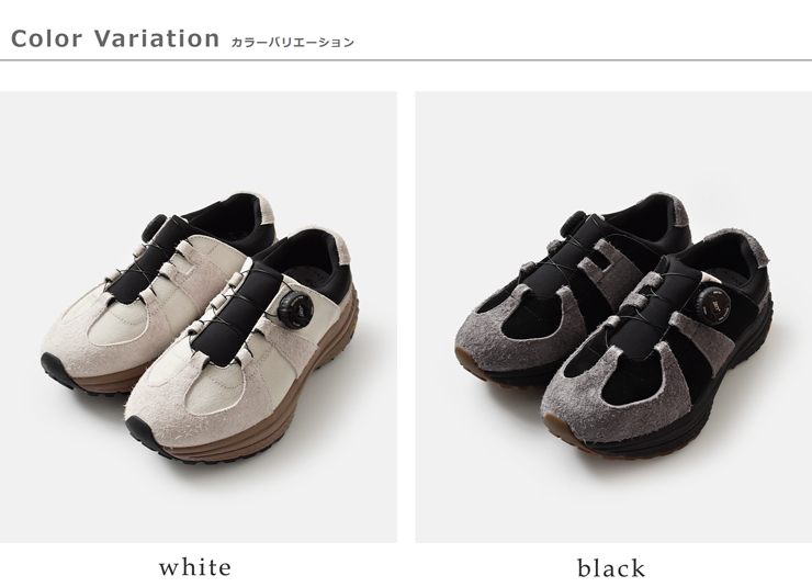 yuers(ユアーズ)カウレザーフリーロックビブラムソールモックシューズ“LOOMER”yu25c006