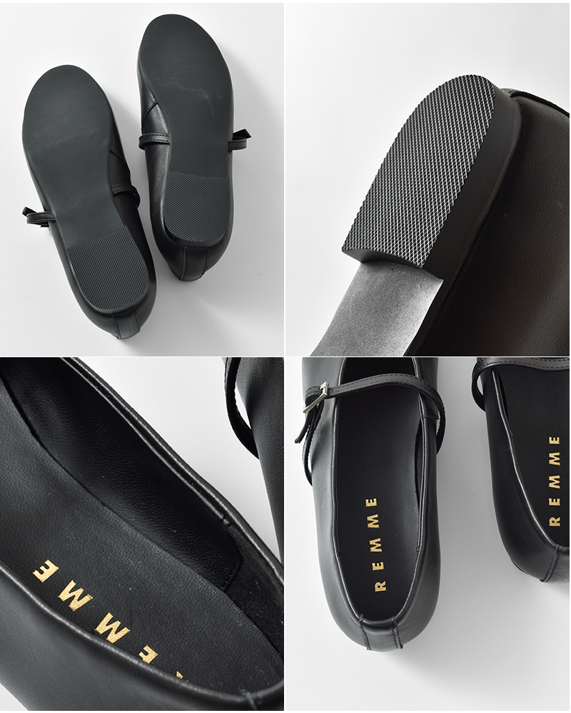 REMME(レメ)シープレザーメリージェーンシューズzh-25w013-1-so