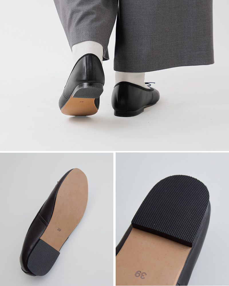 REMME(レメ)シープレザーフラットバレエシューズzh-zaragoza