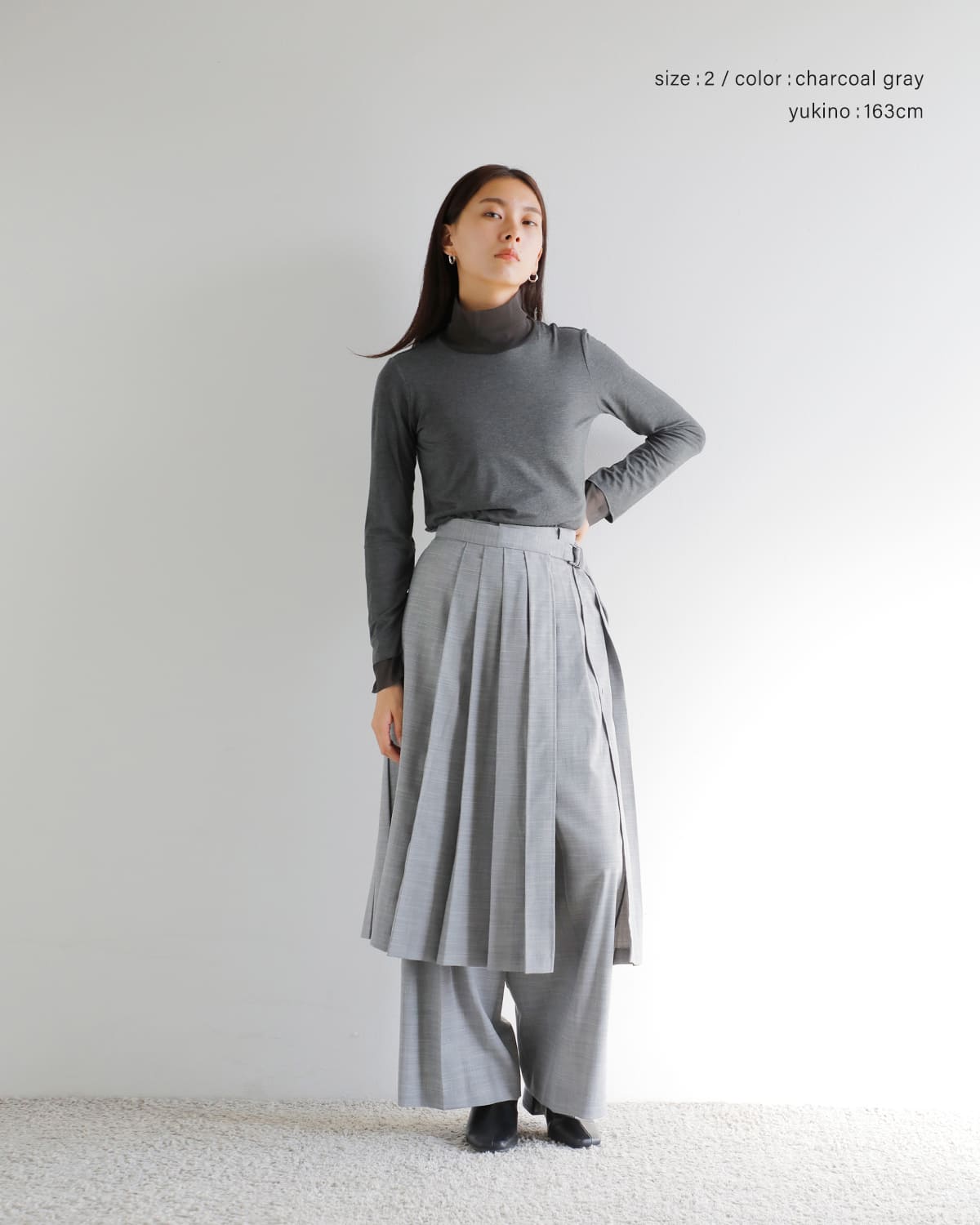 MARECHAL TERRE(マルシャルテル)パワーネットチュールハイネックプルオーバー zmt205ct109