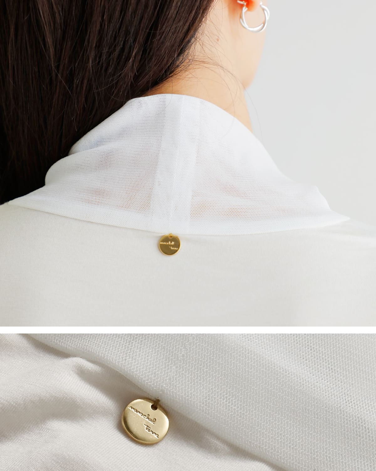 MARECHAL TERRE(マルシャルテル)パワーネットチュールハイネックプルオーバー zmt205ct109