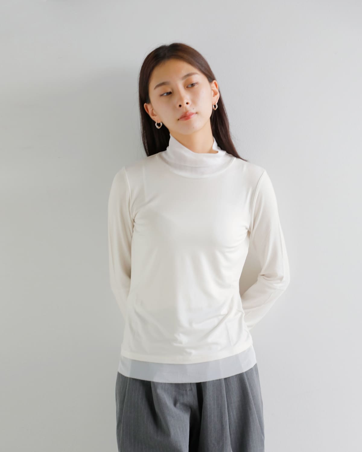 MARECHAL TERRE(マルシャルテル)パワーネットチュールハイネックプルオーバー zmt205ct109