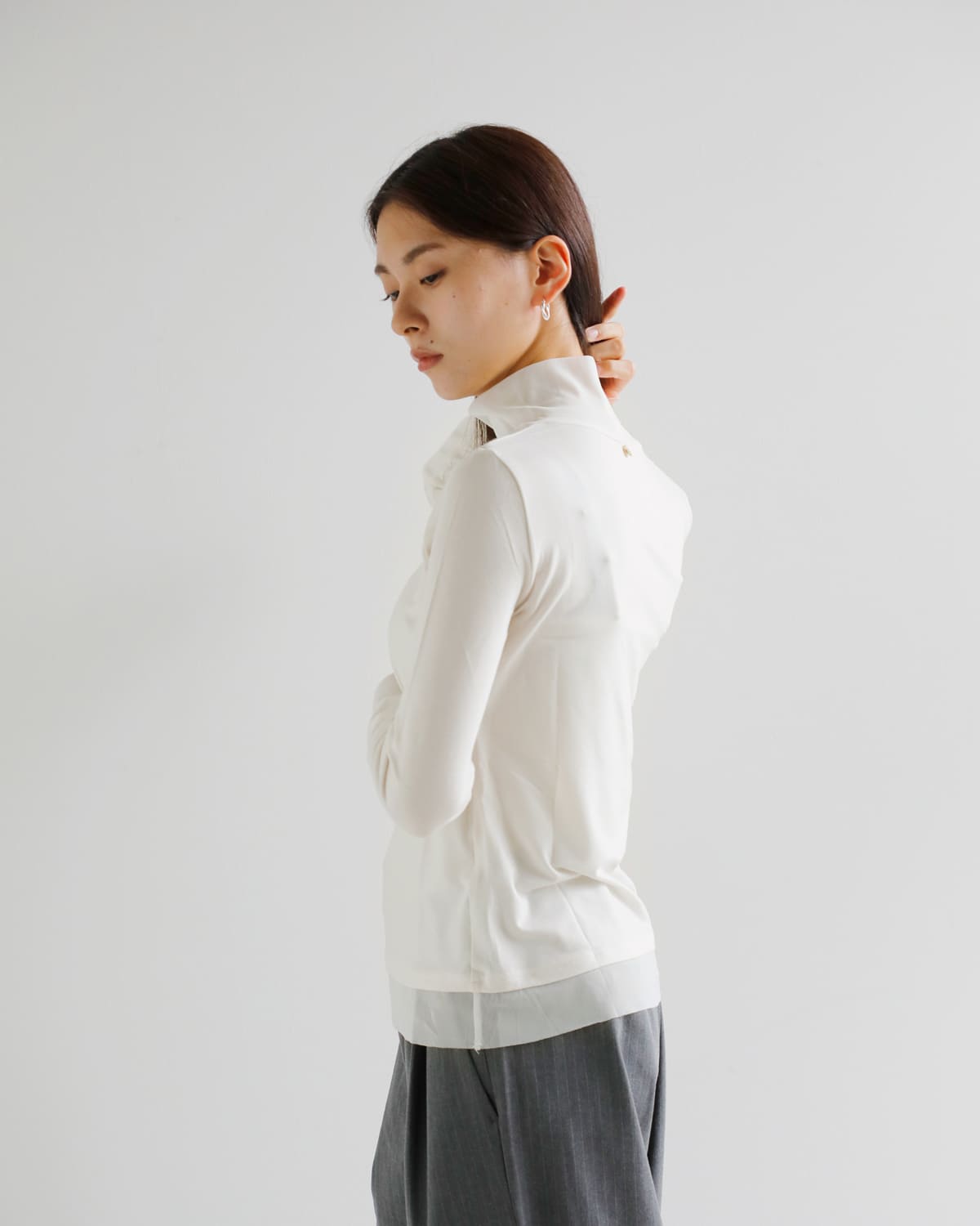 MARECHAL TERRE(マルシャルテル)パワーネットチュールハイネックプルオーバー zmt205ct109