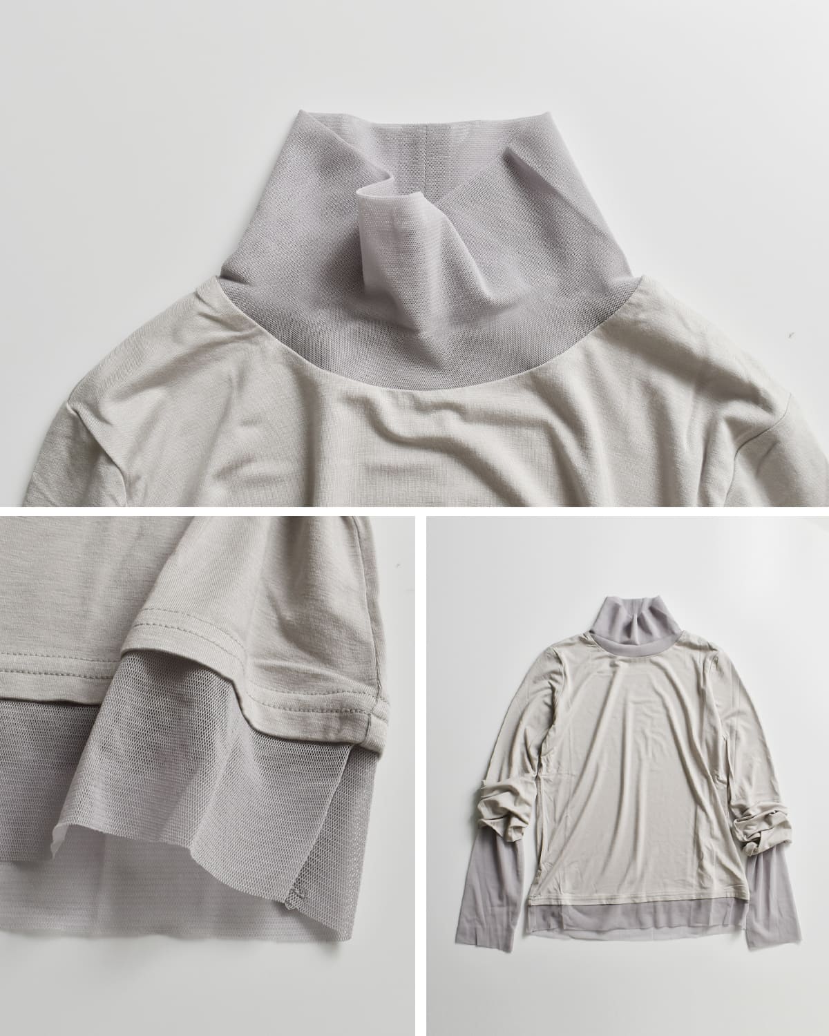 MARECHAL TERRE(マルシャルテル)パワーネットチュールハイネックプルオーバー zmt205ct109