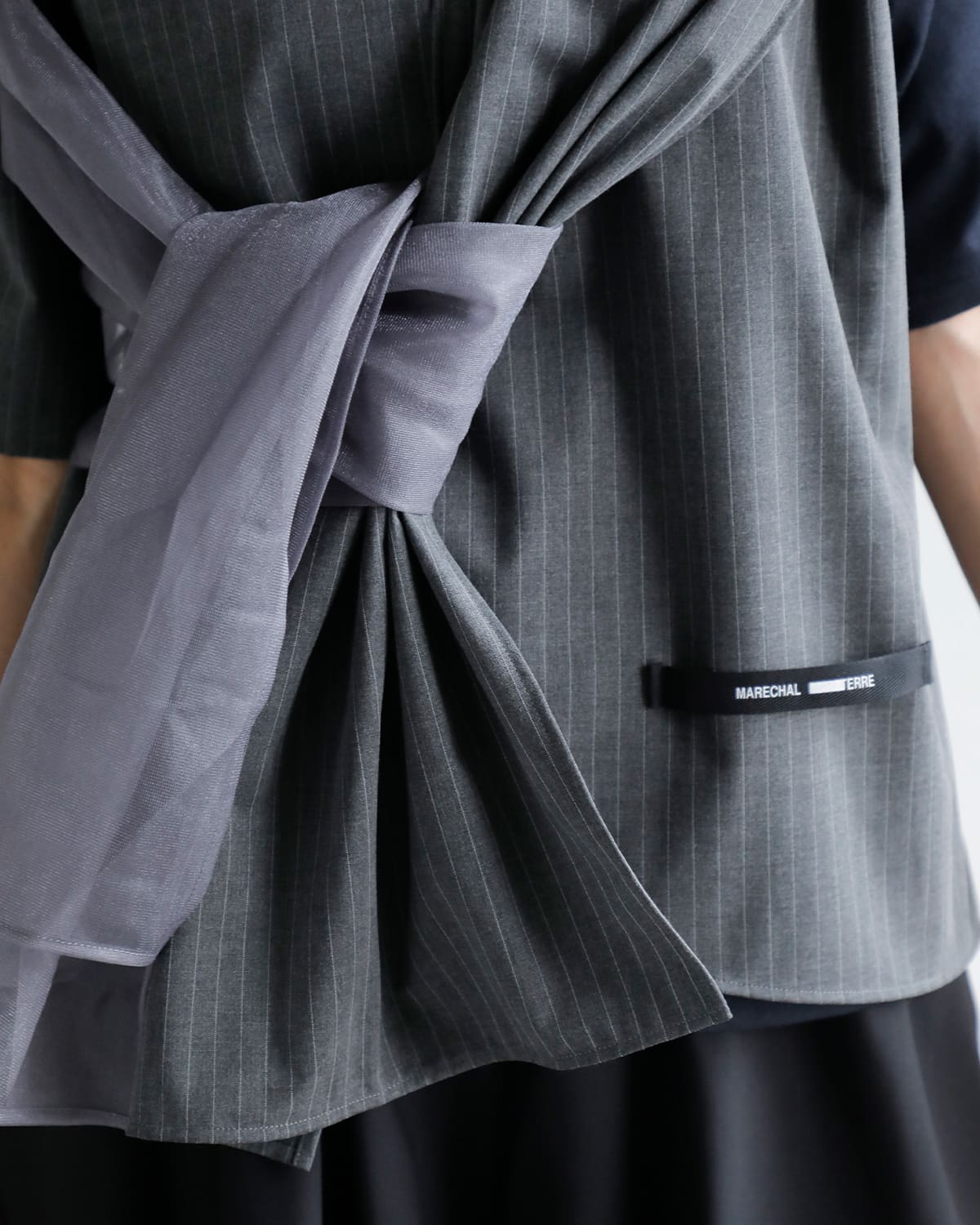 MARECHAL TERRE(マルシャルテル)2wayレイヤードデザイントップス “2way tie-up Tops” zmt254ct705