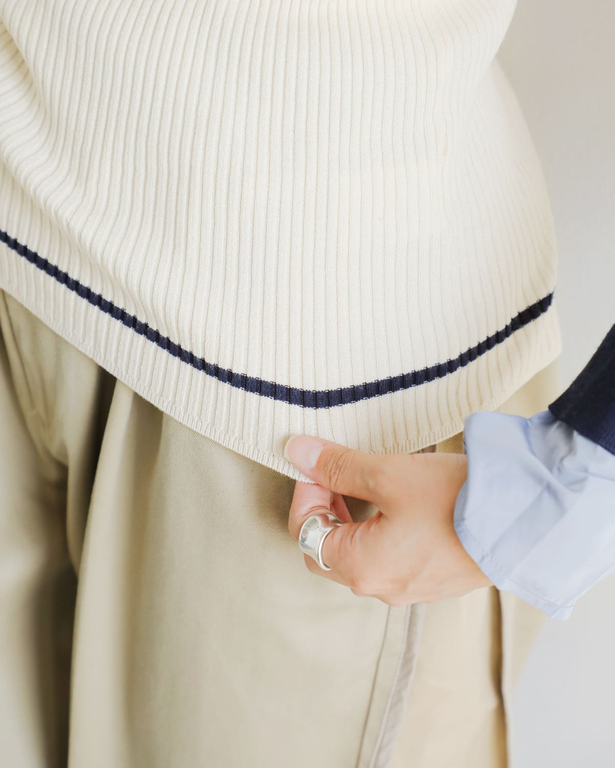 MARECHAL TERRE(マルシャルテル)レイヤードデザインカラーニットプルオーバーzmt254kn316 zmt254kn316