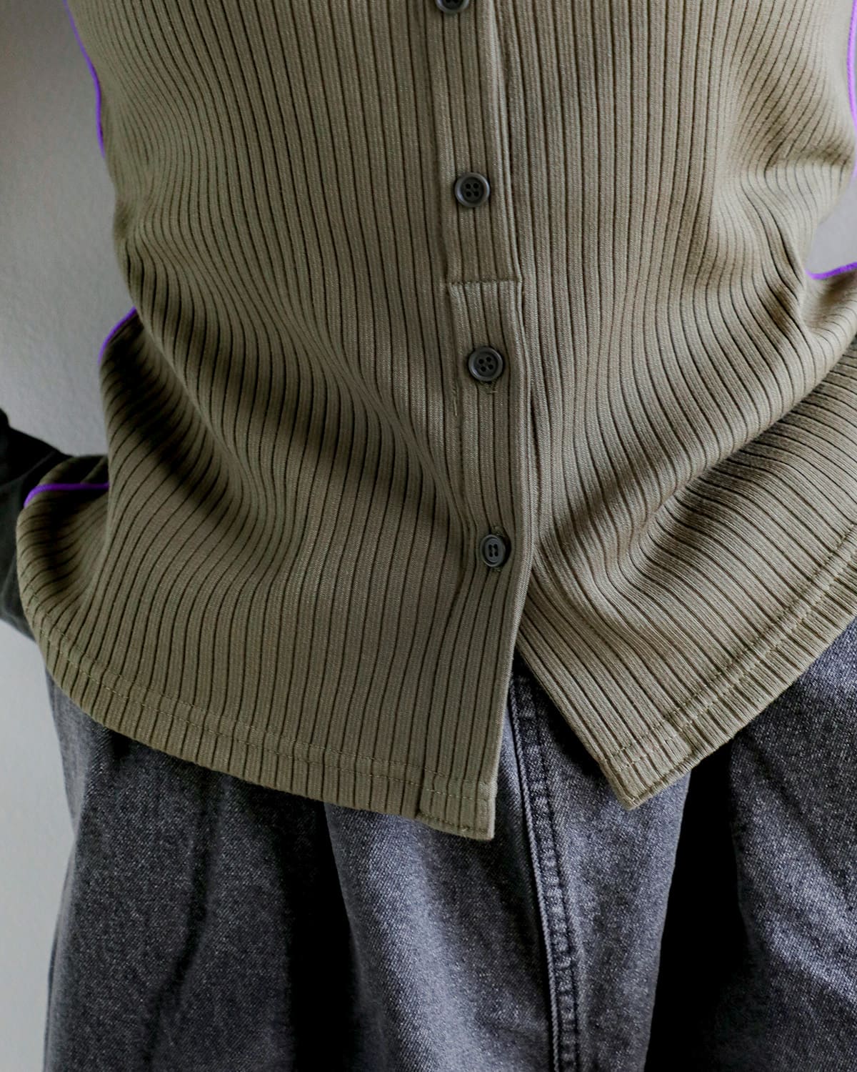 MARECHAL TERRE(マルシャルテル)レイヤードリブベアトップデザインプルオーバー zmt255ct504