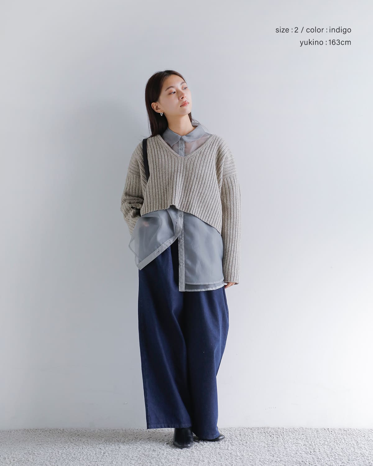 MARECHAL TERRE(マルシャルテル)コットンタックデニムワイドパンツ zmt255pt510