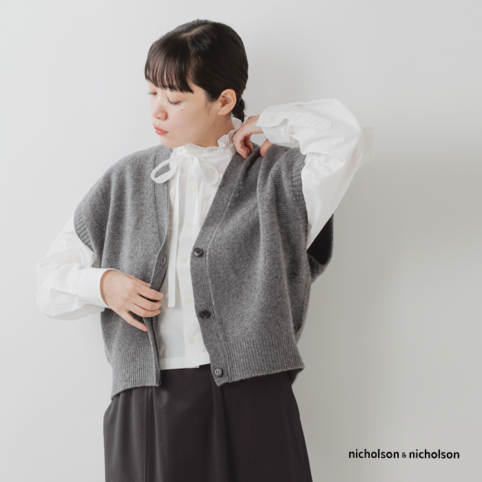 ニコルソン&ニコルソン ニットベスト JOURNEY nicholson&nicholson 2025春夏新作 レディース 国内正規品 楽天市場】nicholson&nicholson ニコルソンアンドニコルソン