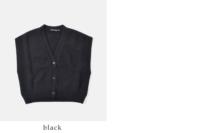 nicholson&nicholson(ニコルソンアンドニコルソン)ウールローゲージフロントボタンニットベストzoe