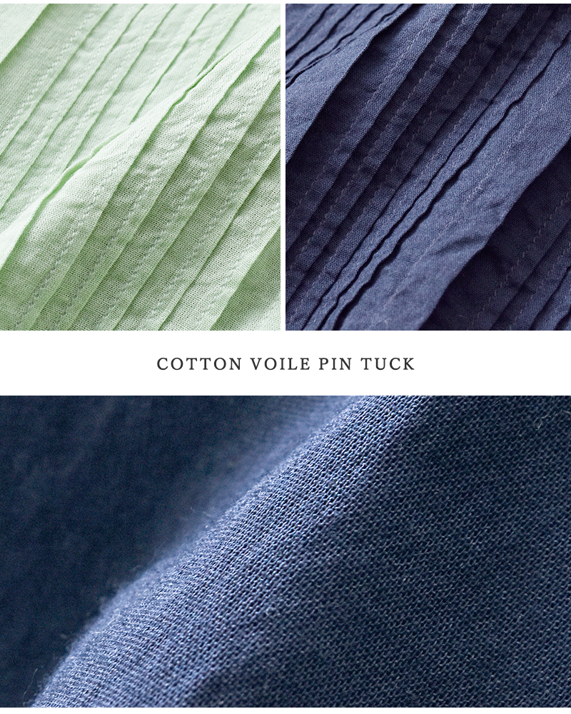 ne Quittez pas(ヌキテパ)コットンボイルピンタックドレス“CottonVoilePinTuckDress”010551zc7