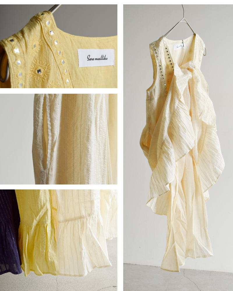 楽天市場】【Sara Mallika】 Cotton Cut Jqd 2way Gather Top