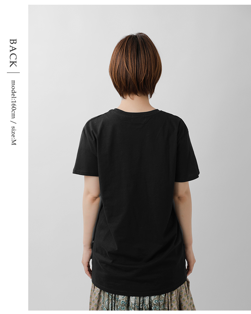 Regency Works(リージェンシーワークス)コットンクルーネックプリント半袖Tシャツ03981-emb