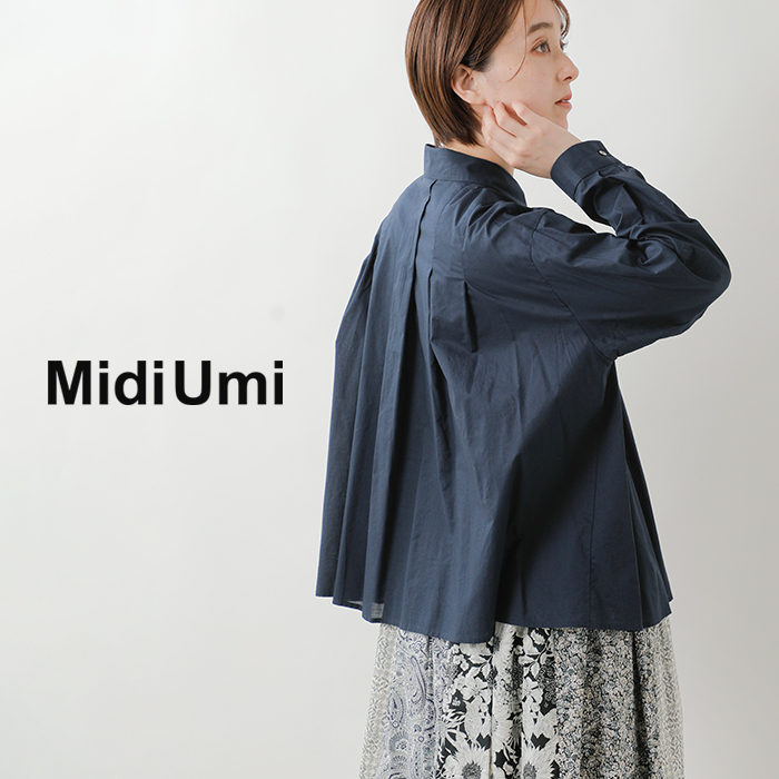 MidiUmi(ミディウミ)コットンタックショートシャツ1-739843