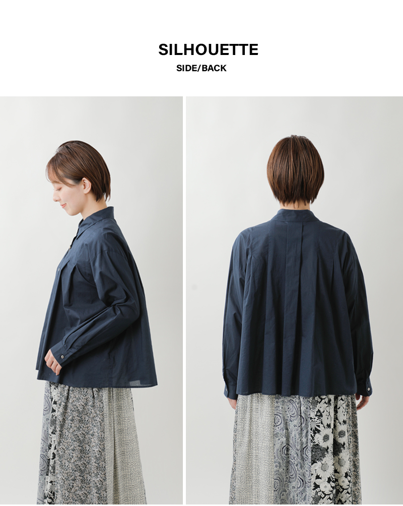 MidiUmi(ミディウミ)コットンタックショートシャツ1-739843