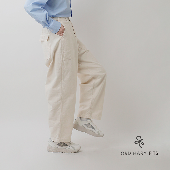 ordinaryfits(オーディナリーフィッツ)コットンバックサテンジェームスファティーグパンツ“JAMESFATIGUEBACKSATIN”101j-02