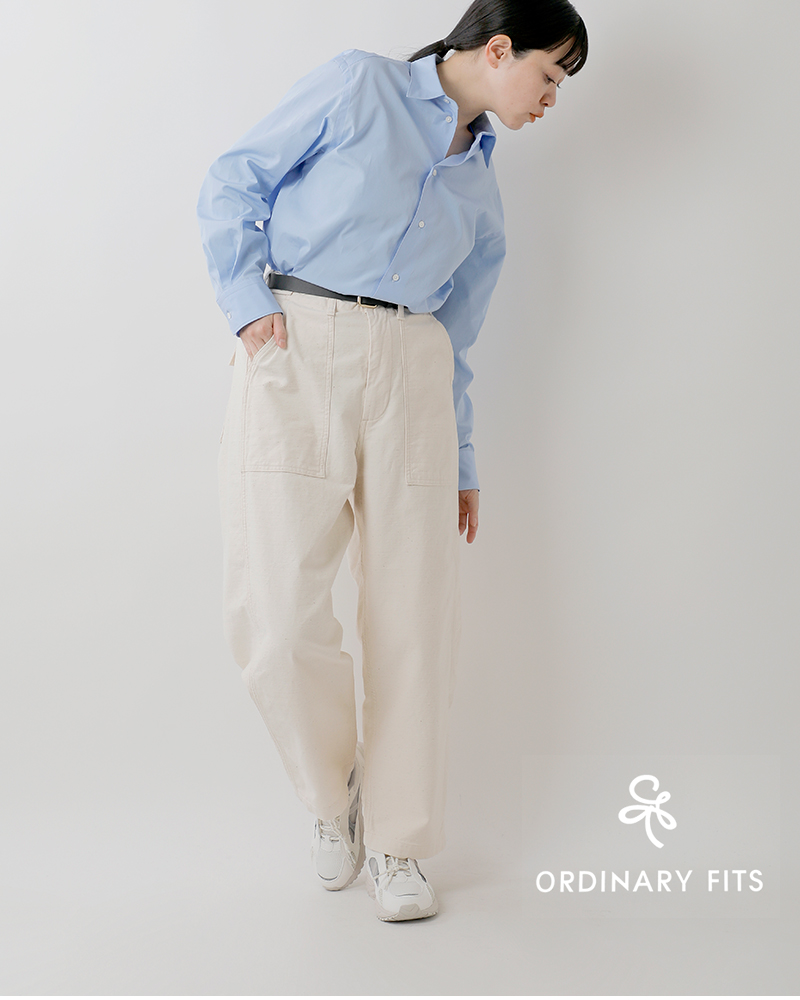 ordinaryfits(オーディナリーフィッツ)コットンバックサテンジェームスファティーグパンツ“JAMESFATIGUEBACKSATIN”101j-02