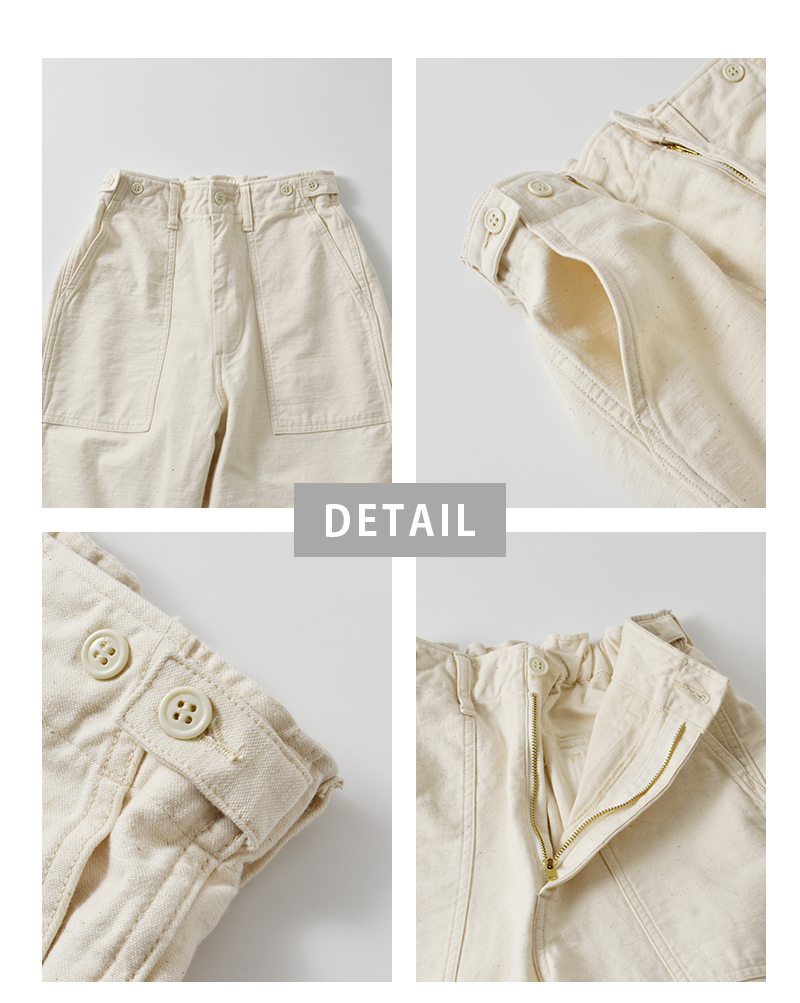 ordinaryfits(オーディナリーフィッツ)コットンバックサテンジェームスファティーグパンツ“JAMESFATIGUEBACKSATIN”101j-02