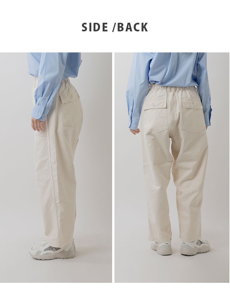 ordinaryfits(オーディナリーフィッツ)コットンバックサテンジェームスファティーグパンツ“JAMESFATIGUEBACKSATIN”101j-02