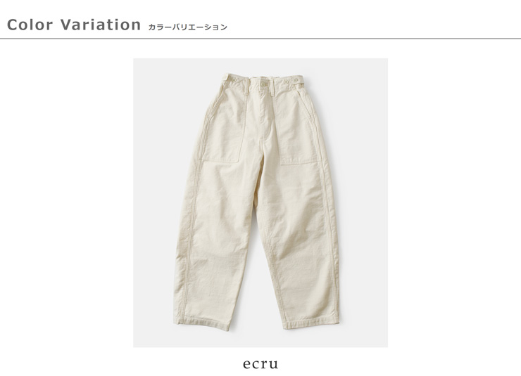 ordinaryfits(オーディナリーフィッツ)コットンバックサテンジェームスファティーグパンツ“JAMESFATIGUEBACKSATIN”101j-02