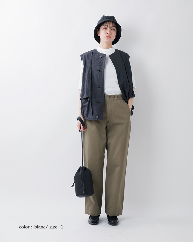 quotidienコットンレギュラーフィットカットソープルオーバー103-07